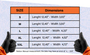 Gastody chemical resistant gloves size chart