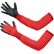 Gastody long sleeve gardening gloves in red, primary