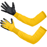 Gastody long sleeve gardening gloves in yellow, primary